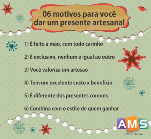 Seis motivos para você dar um presente artesanal! 