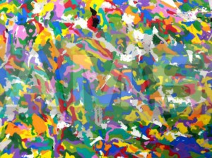 Placa de EVA Mesclado Estampado Colorido